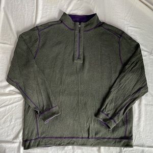 Tommy Bahama quarter zip pullover sweatshirt